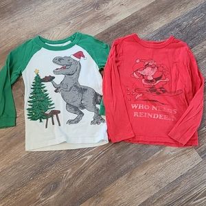 Boys Christmas shirts/ Gap & Carter's